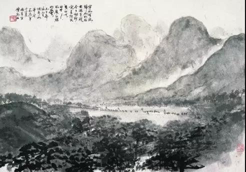 毛主席经典诗词入画，大气磅礴，美不胜收（长沙，井冈山）