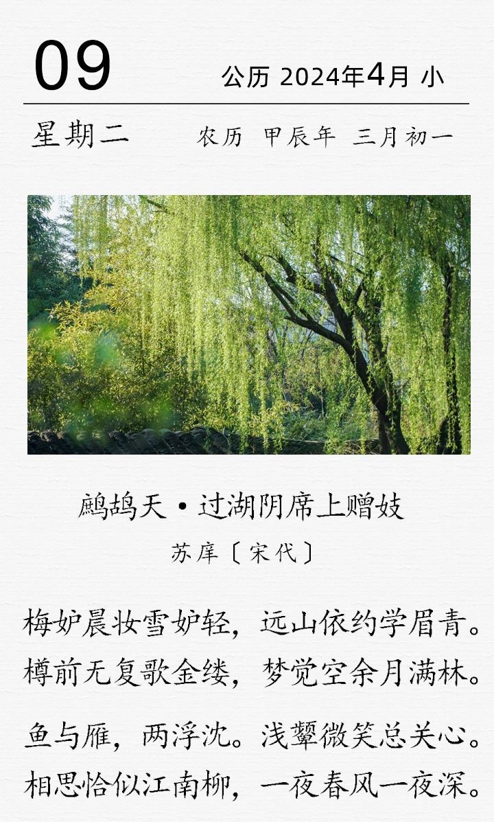 苏庠《鹧鸪天·过湖阴席上赠妓》