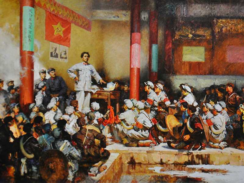 1929年12月28日至29日，红军召开古田会议 - 中国军网