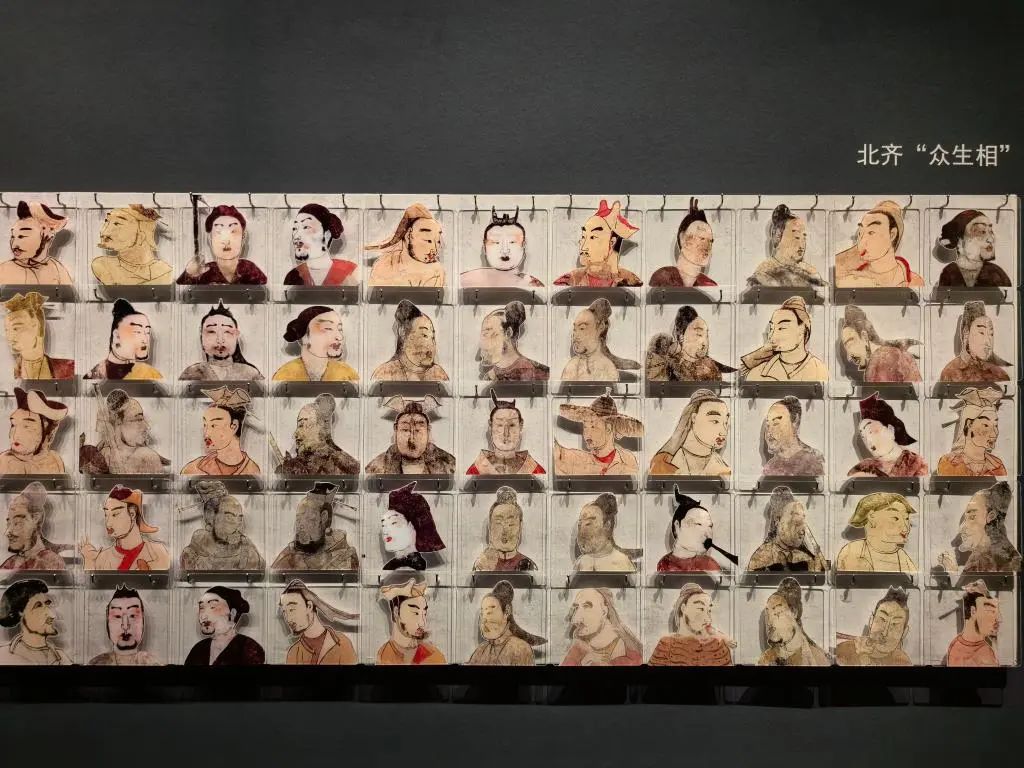 太原北齐壁画博物馆从山西北朝壁画中提取人物元素展现当时民族融合.jpg